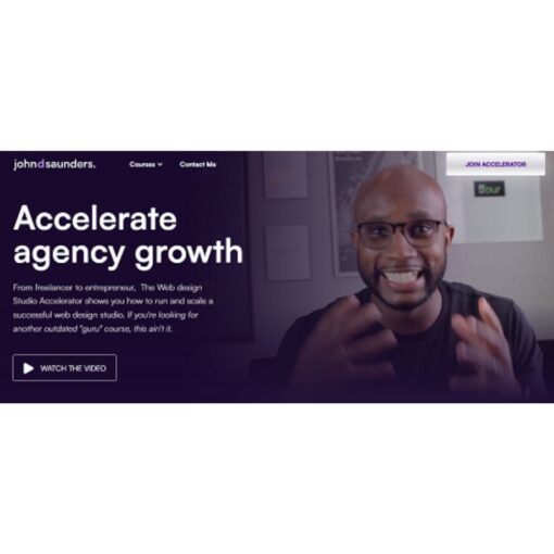 [Video Course] Web Design Studio Accelerator 2.0 by John D Saunders