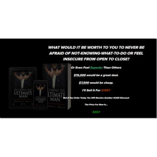 [Video Course] Becoming The Ultimate Man Sale by Markus Wolf, UMP University