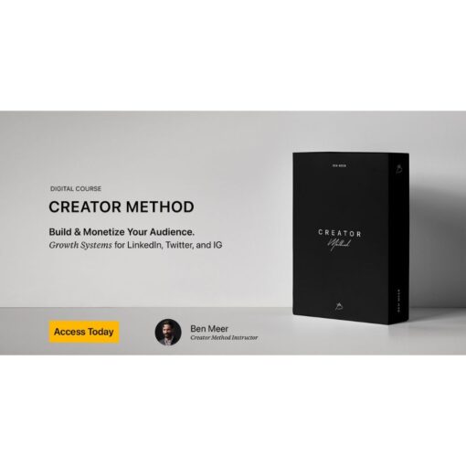 [Video Course] Creator Method by Ben Meer