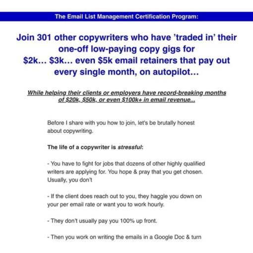 [Video Course] The Email List Management Certification Program by Troy Ericson - Image 2
