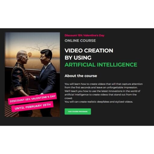[Video Course] Video Creation By Using Artificial Intelligence by Yury Yeltsov - Image 2
