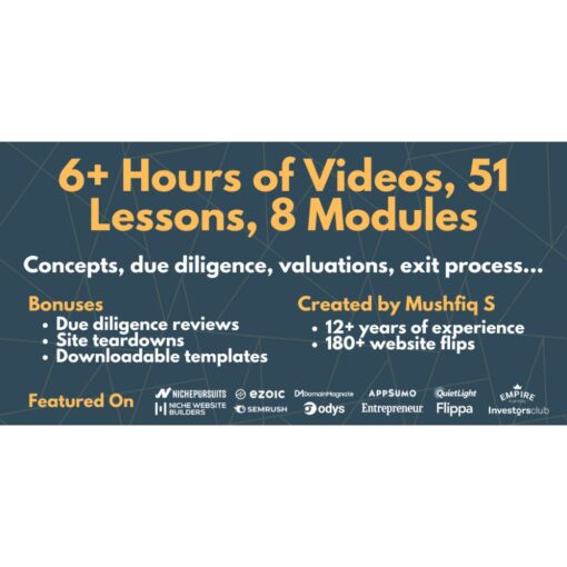 [Video Course] Website Flipping Course by Mushfiq Sarker