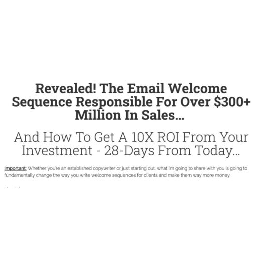 [Video Course] The Email Welcome Sequence by Adil Amarsi