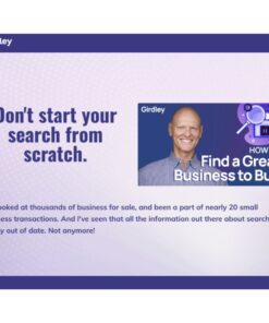 [Video Course] How To Find A Great Business To Buy by Michael Girdley