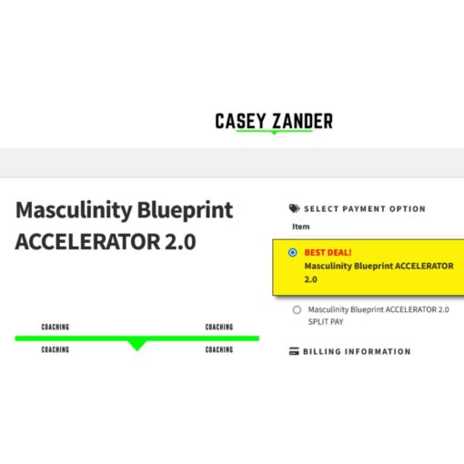 [Video Course] Masculinity Blueprint ACCELERATOR 2.0 by Casey Zander