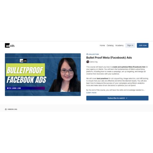 [Video Course] Bullet Proof Meta (Facebook) Ads by Liana Ling, Adskills - Image 2