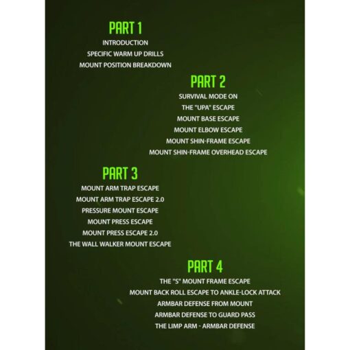 [Video Course] The Full Mount Escape Plan by Andre Galvao - Image 2