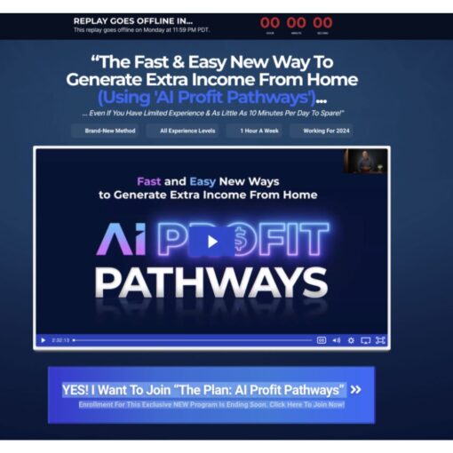 [Video Course] AI Profit Pathways by Dan Hollings