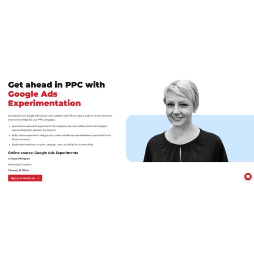 [Video Course] Google Ads Experiments by Susan Wenograd (CXL)