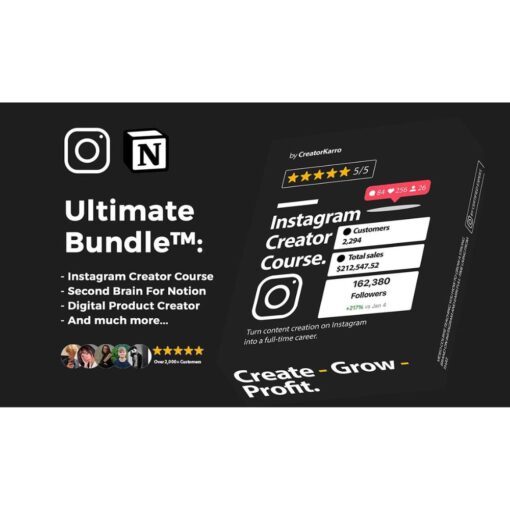 [Video Course] Instagram Creator Course (Ultimate Bundle) by Karolis Piliponis