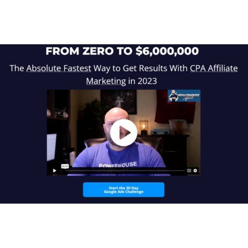 [Video Course] 30 Day Google Ads Challenge – From Zero To $6,000,000 by CPA Affiliate Marketing