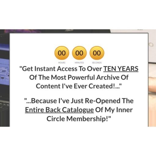 [PDF Course] TEN YEARS Of The Most Powerful Archive Of Content by Tony Shepherd