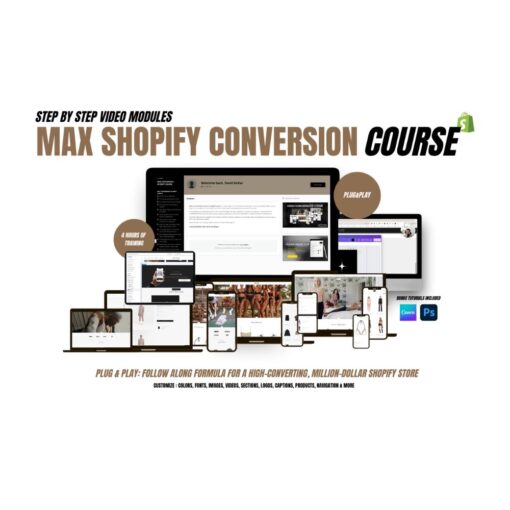 [Video Course] Max Conversion Shopify Course by David Kollar