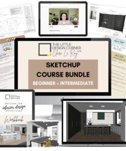 [Video Course] SketchUp Beginner + Intermediate Course Bundle by Clare Le Roy