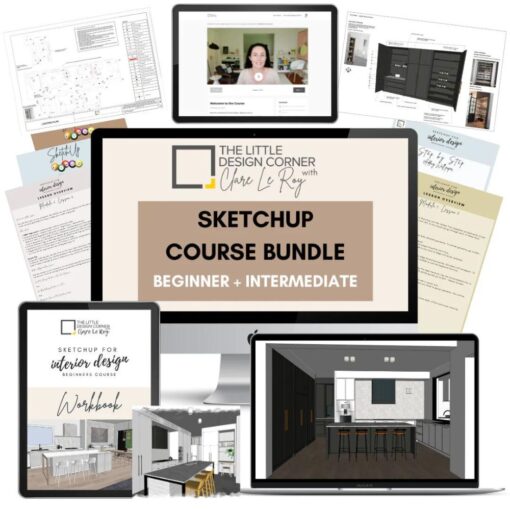 [Video Course] SketchUp Beginner + Intermediate Course Bundle by Clare Le Roy