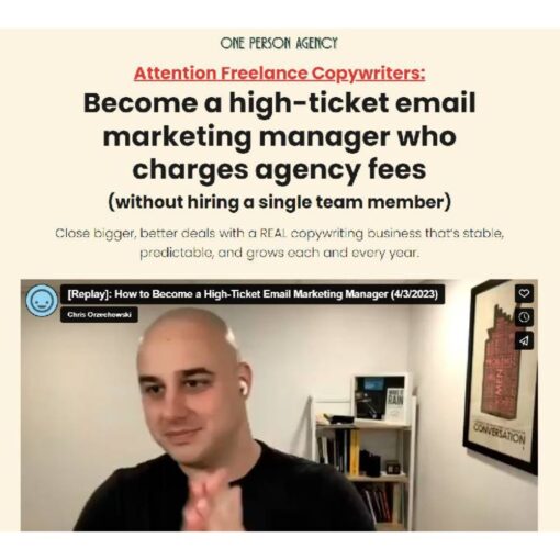 [Video Course] One Person Agency by Chris Orzechowski