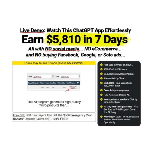 [Video Course] A.I. Micro Product Generator - Earn $5,810 in 7 Days! by Luther Landro