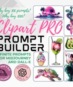 [Video Course] Clipart Prompt Builder PRO Version for Midjourney by AIcreativeTools