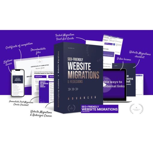 [Video Course] SEO Website Migrations Made Easy (Advanced) by Kristina Azarenko