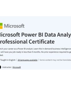 [Video Course] Microsoft Power BI Data Analyst Professional Certificate