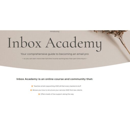 [Video Course] Inbox Academy by Adri and Rebecca