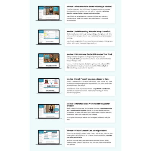 [Video Course] Six-Figure Blog Builder by Lauren McManus, Create And Go - Image 2
