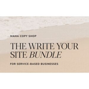 [PDF Course] The Write Your Site Bundle by Madison & Haley