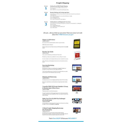 [Video Course] Freight Course + Sourcing Workshop by  Flea Market Flipper University - Image 2