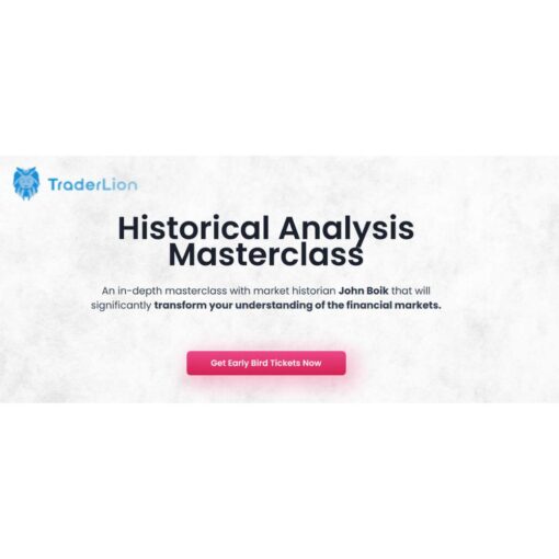 [Video Course] Historical Analysis Masterclass by John Boik, TraderLion